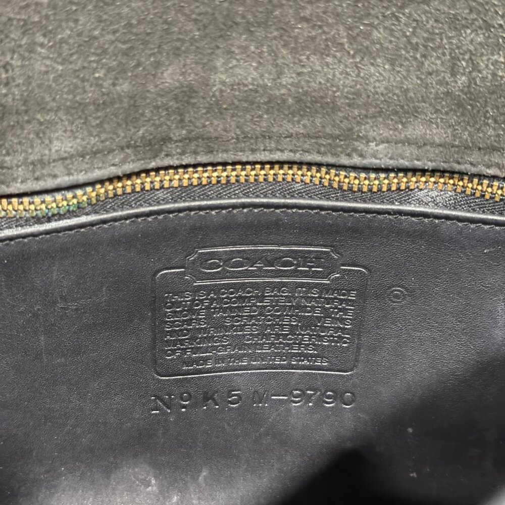 Coach Classic Vintage Y2K City Bag Black Leather Crossbody Handbag 9790 EUC - Picture 5 of 12